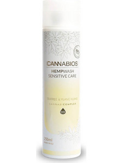 Cannabios HempWash Sensitive Care CBD Teatree+YlangYlang Σαμπουάν & Αφρόλουτρο 250ml
