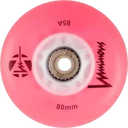 LUMINOUS 80χιλ./85A Ροδάκι Led - Pοζ (4αδα)