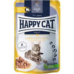 Happy Cat Adult Sterilised Grain Free with Poultry in Gravy 85gr