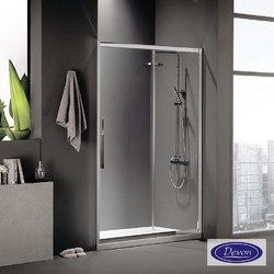 SLIDER 130 (127-131εκ) DEVON FLOW CLEAN-GLASS CHROME