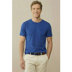 FYNCH HATTON ανδρικό tshirt κοντό μανίκι - 1613-1500-654 Harbor Blue