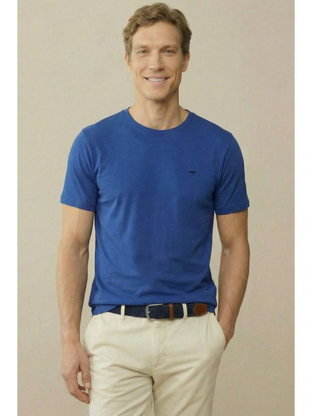 FYNCH HATTON ανδρικό tshirt κοντό μανίκι - 1613-1500-654 Harbor Blue