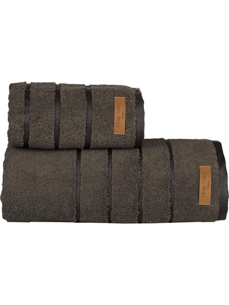 ΠΕΤΣΕΤΑ ΠΡΟΣΩΠΟΥ PRIVE STEEL GREY 50x90cm 100% COTTON 600gsm