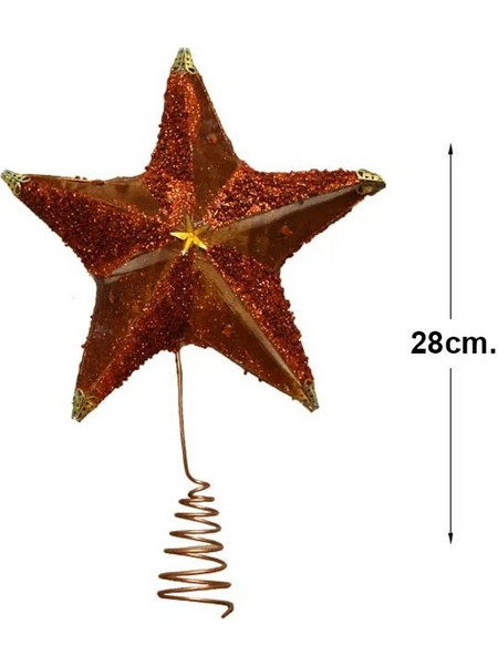 ΚΟΡΥΦΗ ΧΡΙΣΤΟΥΓ. ΑΣΤΕΡΙ ΧΑΛΚΙΝΟ 28cm