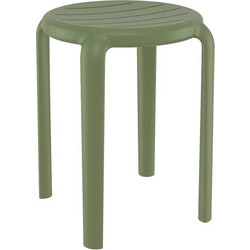 Tom 45Εκ. Σκαμπο Olive Green Πολ/Νιου