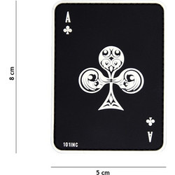 Σήμα Ace of Clubs 3D 101INC - Μαύρο