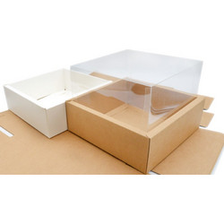 12 ΤΕΜ ΧΑΡΤΙΝΟ ΚΟΥΤΙ ME ΨΗΛΟ KAΠΑΚΙ ΖΕΛΑΤΙΝΑ 30cm x 30cm x 16cm 0402230