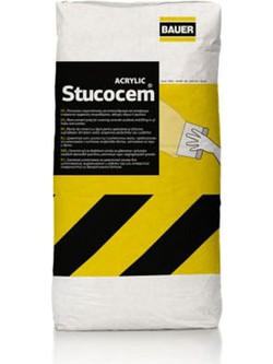 Bauer Stucocem Στόκος Γενικής Χρήσης Ρητινούχος Λευκός 5kg