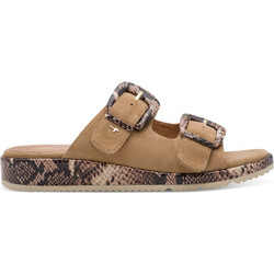 Tamaris Γυναικεία Σανδάλια Suede Μπεζ 1-27114-46-400