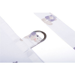 Ποδιά Θηλασμού bebe Bear-s Nest 05 105x70 White-Grey 100% Cotton