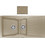 Sanitec Classic 329 Επικαθήμενος Νεροχύτης Γρανίτη Ματ Metallic Cream 104x51cm
