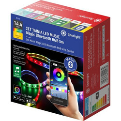 MAGIK ΤΑΙΝΙΑ LED RGB 12V 14.4WΛΕΝΤΟΤΑΙΝΙΑ 14.4W (5 ΜΕΤΡΑ) - 5143