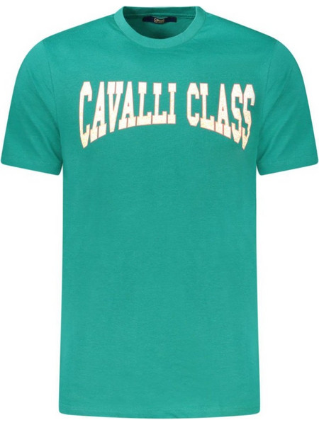 CAVALLI CLASS SHORT SLEEVE T-SHIRT MEN GREEN - TXT61AJD060_VE04038