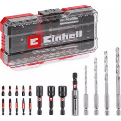 Einhell 49108709 - Σετ κρουστικών τρυπανιών S-CASE 18 τεμαχίων με μεταλλικά τρυπάνια