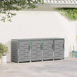 Αποθήκευση Κάδου Γυρίσματος for 4 Bins 240L Ανοξείδωτο Ατσάλι 3422245