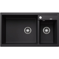 Blanco Metra 9 Ένθετος Νεροχύτης Γρανίτη Black 86x50cm