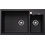 Blanco Metra 9 Ένθετος Νεροχύτης Γρανίτη Black 86x50cm