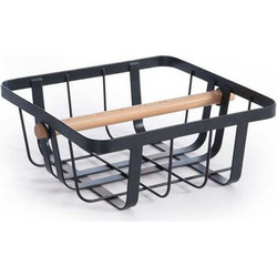 ΠΕΤΣΕΤΟΘΗΚΗ ΜΕΤΑΛΛΙΚΗ 20x20x8 (SEZEN BLACK) - NEF NEF HOMEWARE SEZEN BLACK / 100% ΜΕΤΑΛΛΙΚΟ