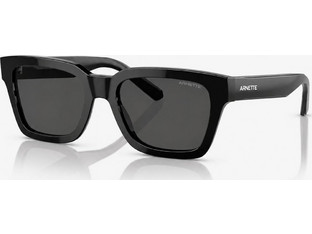 Arnette AR4334 121487 Ανδρικά Γυαλιά Ηλίου Τετράγωνα Κοκάλινα Μαύρα με Μαύρο Polarized Φακό