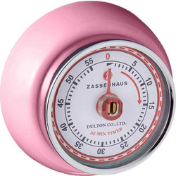 Zassenhaus Χρονόμετρο Κουζίνας Μεταλλικό Retro Collection Speed 7,2x3,5cm 55min Παστέλ