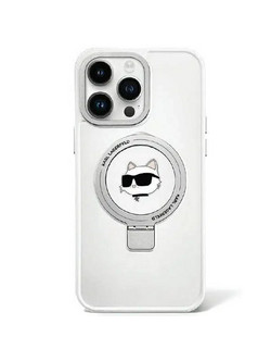 Karl Lagerfeld Ring Stand Choupette Head Magsafe Θήκη White (iPhone 15 Plus / 14 Plus)