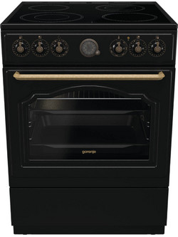 Gorenje Classico GECS6B70CLB Κουζίνα Ηλεκτρική 71lt με Κεραμικές Εστίες 60cm