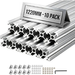 VEVOR Προφίλ Αλουμινίου 2020 T-Slot 1220 mm Ασημί, 10 τεμ. TXOBLXCDGYS2T5NQP001V0