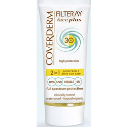 Coverderm Filteray Plus Normal Αντηλιακή Κρέμα Προσώπου SPF30 50ml