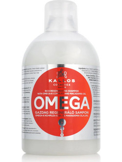 Kallos KJMN Omega Hair Σαμπουάν για Επανόρθωση & Ψαλίδα για Ξηρά & Ταλαιπωρημένα Μαλλιά 1lt