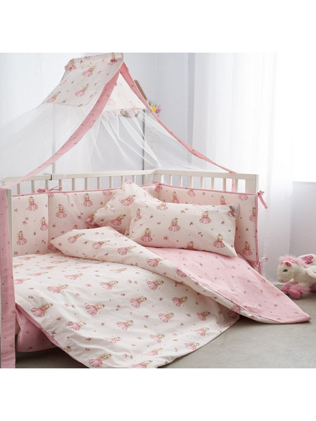 Κουβερλί Βρεφικό Matina Pink Vesta Home 120x160cm Βαμβάκι-Πολυέστερ