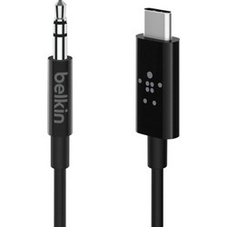 Belkin USB 2.0 Cable USB-C male - 3.5mm Μαύρο 0.9m F7U079bt03-BLK F7U079BT03-BLK