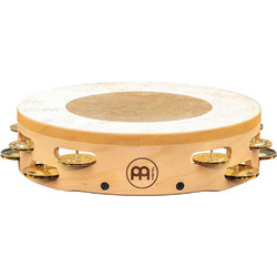 Meinl AE-MTAH2B - Ξύλινο Ταμπουρίνο 10" με Δέρμα και Διπλή Σειρά Mixed Jingles