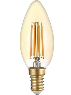 OPTONICA LED λάμπα Candle C35 Filament 1490, 4W, 2500K, E14, 400lm