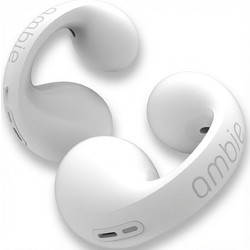Ambie AM-TW01/WC In-Ear Bluetooth Handsfree Ακουστικά με Θήκη Φόρτισης - Λευκό