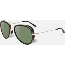 Vuarnet VL1614 0001 Ανδρικά Γυαλιά Ηλίου Aviator Μεταλλικά Ασημί με Πράσινο Polarized Φακό