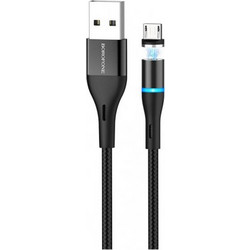 Μαγνητικό Καλώδιο Φόρτισης Borofone BU16 USB / micro USB charging cable 2.4A 1.2m μαύρο