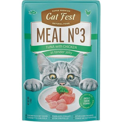 Cat Fest Tuna with Chicken in Tender Jelly Meal Nr3 50gr
