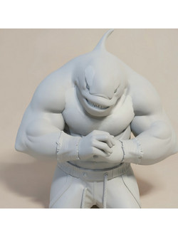 Άβαφη 3D Φιγούρα Moby Lick 3D Printing Figurine Street Sharks για Βάψιμο DIY (Δώρο τα Χρώματα)