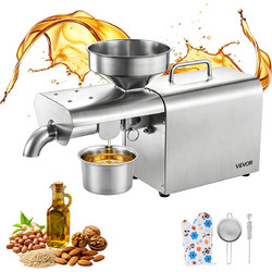 VEVOR Ηλεκτρική Μηχανή Ελαιοσυμπίεσης 750W, 3,75 kg/h, 50C-300C, για Φιστίκια, Σουσάμι, Σόγια, Αμύγδαλα DDZYJ1250W46NNPTL001V2