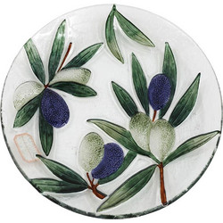 Πιάτο Ρηχό Olive 014.KG3849 Φ30cm Multi Γυαλί