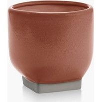 Κασπώ Flower Pot 02 - Κεραμικό Καφέ Caramel L20.5 x W20.5 x H19.5 cm SERAX