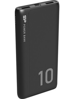 Silicon Power GP15 Power Bank 10000mAh με 2 Θύρες USB-A & Θύρα USB-C Black