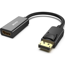 Benfei Adapter Displayport 1.2 To Hdmi 1.4 4K Unidirectional black