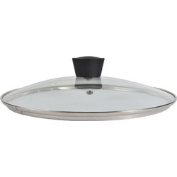 ΚΑΠΑΚΙ MAGMA ΓΥΑΛΙΝΟ ΠΥΡΑΝΤΟΧΟ 24cm 01-6174 ESTIA