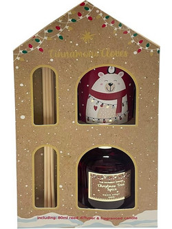 ΑΡΩΜΑΤΙΚΟ ΕΣ. ΧΩΡΟΥ 10% 80ML & ΑΡΩΜΑΤΙΚΟ ΚΕΡΙ 1,5% 80GR XMASS CINNAMON&CLOVES CODE: FRS216K6 ESPIEL