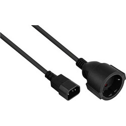 Kabelmeister IEC C14 - IEC C14 Cable 1m Μαύρο SK1402-S010