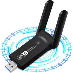 Ασύρματος προσαρμογέας USB WiFi για υπολογιστή Netvip 1300Mbps Dual Band Προσαρμογέας WiFi για επιτραπέζιο υπολογιστή Σε Μαύρο Μαύρο Μετατροπείς - Αντάπτορες Πλαστικό HDMI
