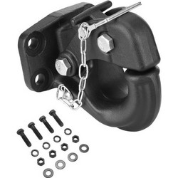 Γάντζος VEVOR Pintle, χωρητικότητα ρυμούλκησης 30000 λίβρες, άγκιστρο δέκτη για κοτσαδόρους τρέιλερ Ταιριάζει για δαχτυλίδι Lunette 2,5 ιντσών έως 3 ιντσών με κιτ τοποθέτησης, Μαύρη επίστρωση πούδρας,