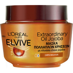 L'Oreal Paris Elvive Extraordinary Oil Jojoba Μάσκα Μαλλιών για Επανόρθωση & Φριζάρισμα για Ξηρά & Ταλαιπωρημένα Μαλλιά 300ml