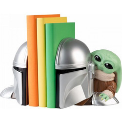 Σετ με 2 Βιβλιοστάτες STAR WARS THE MANDALORIAN AND GROGU